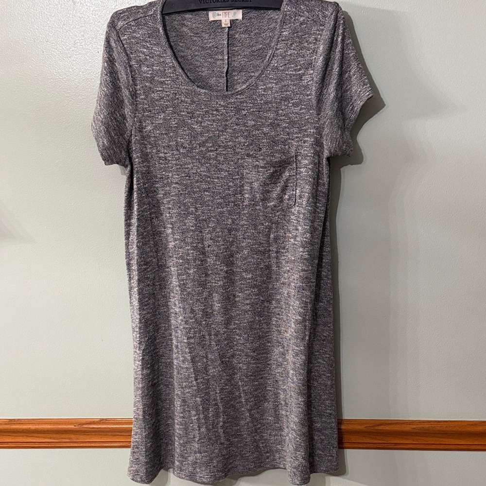 love, Fire Gray T-Shirt Dress